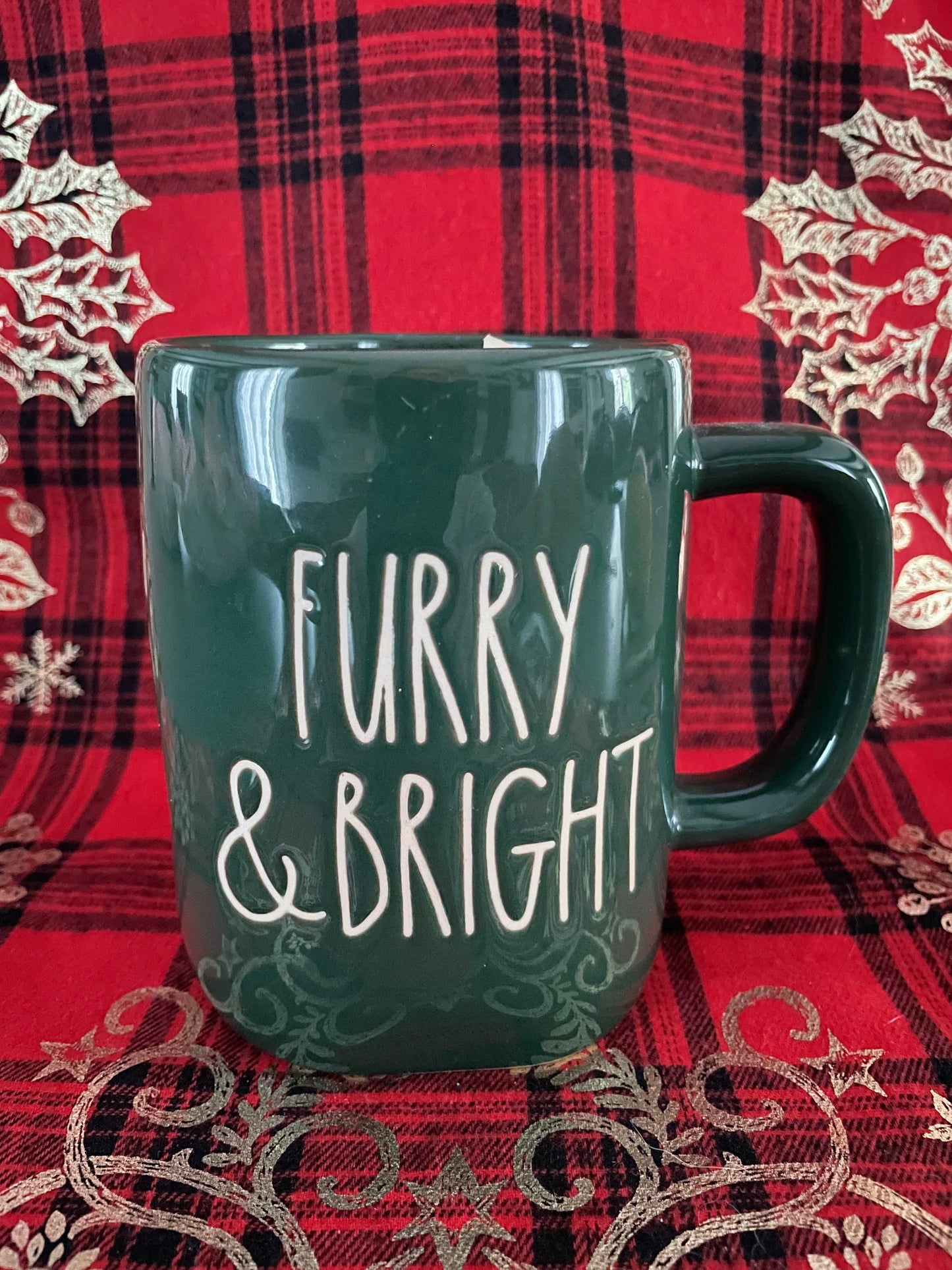 Rae Dunn Furry & Bright mug