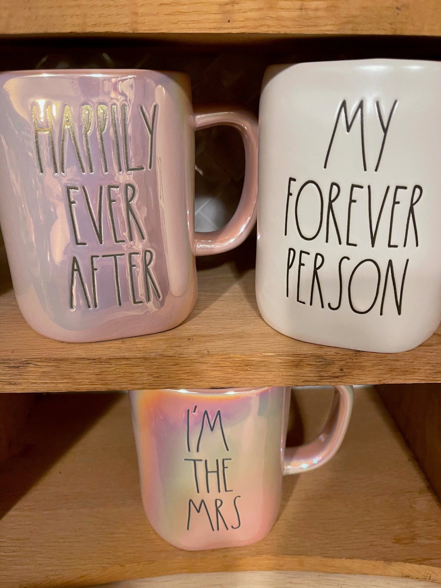 Rae Dunn My Forever Person White with Black Lettering