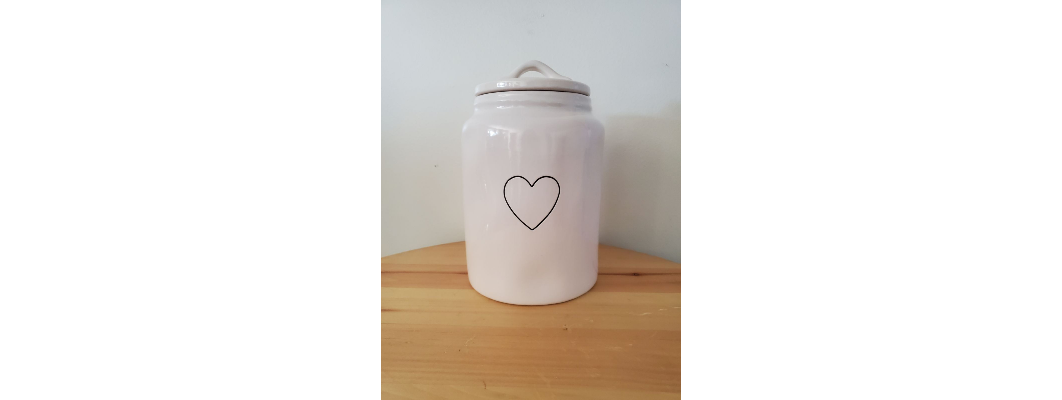 Rae dunn heart shops canisters