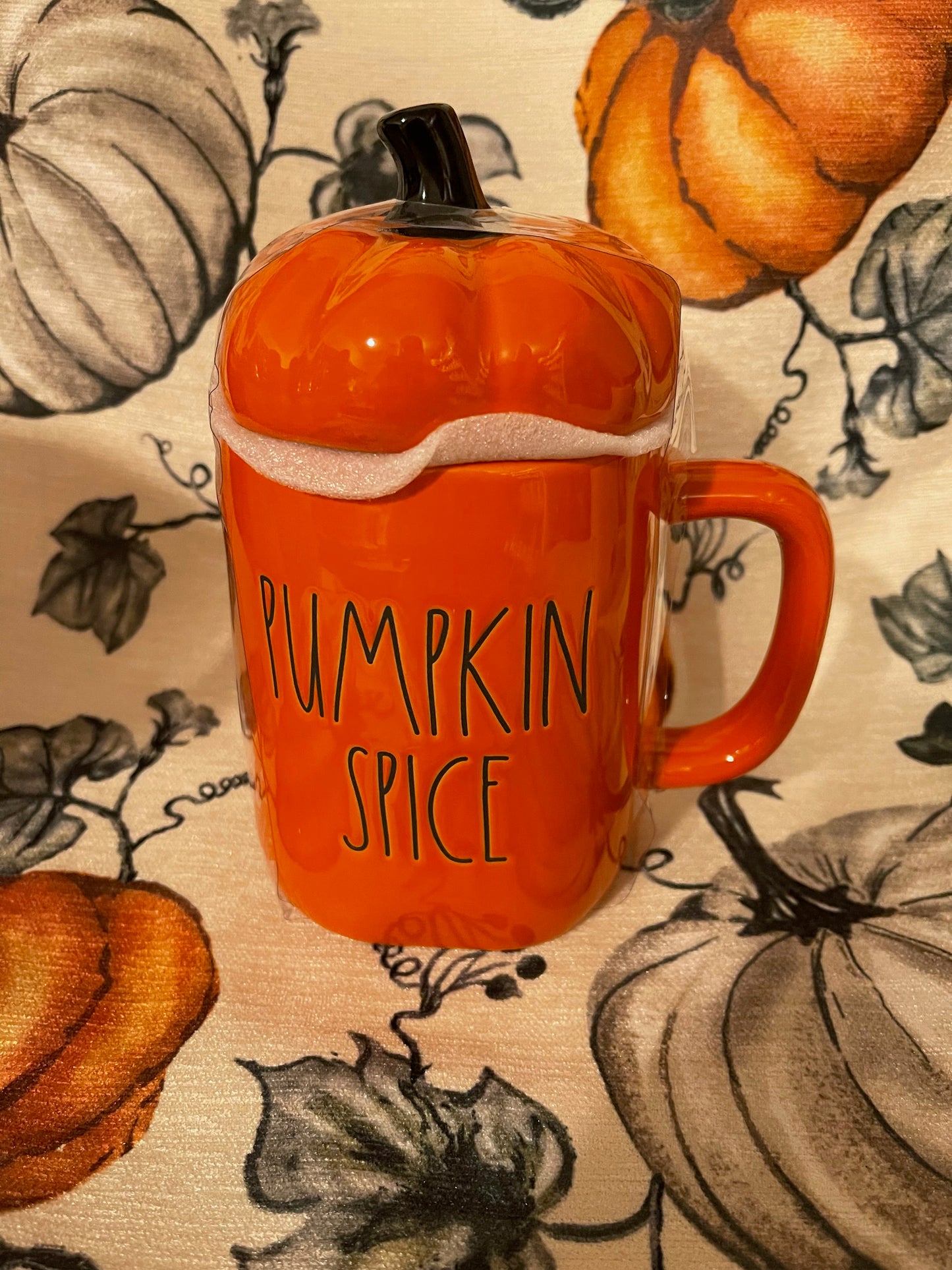 Rae Dunn Pumpkin Spice Topper Mug