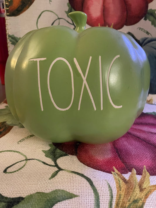 Rae Dunn green Toxic Pumpkin
