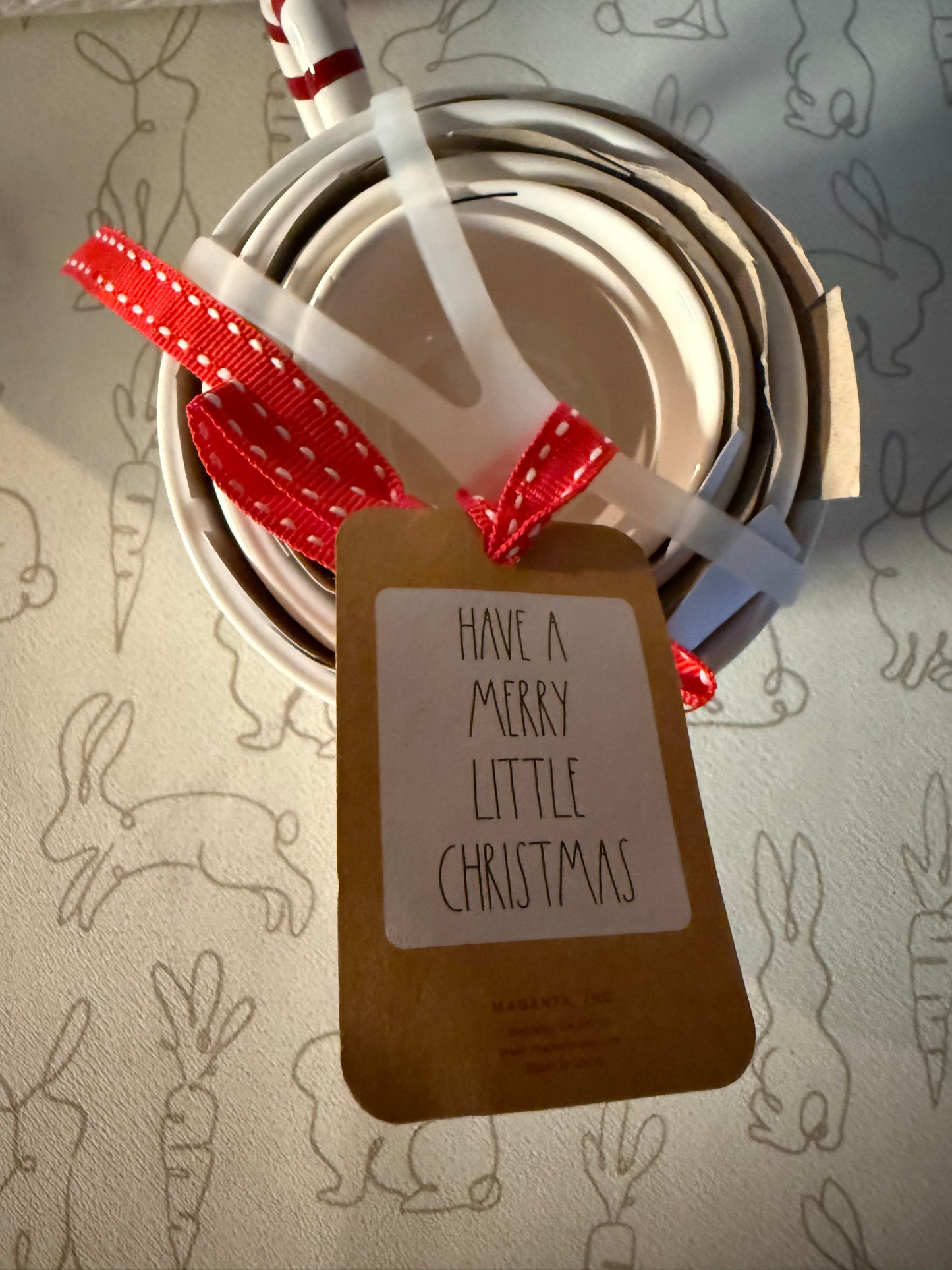 Rae Dunn Christmas Candy Cane Measuring Cups