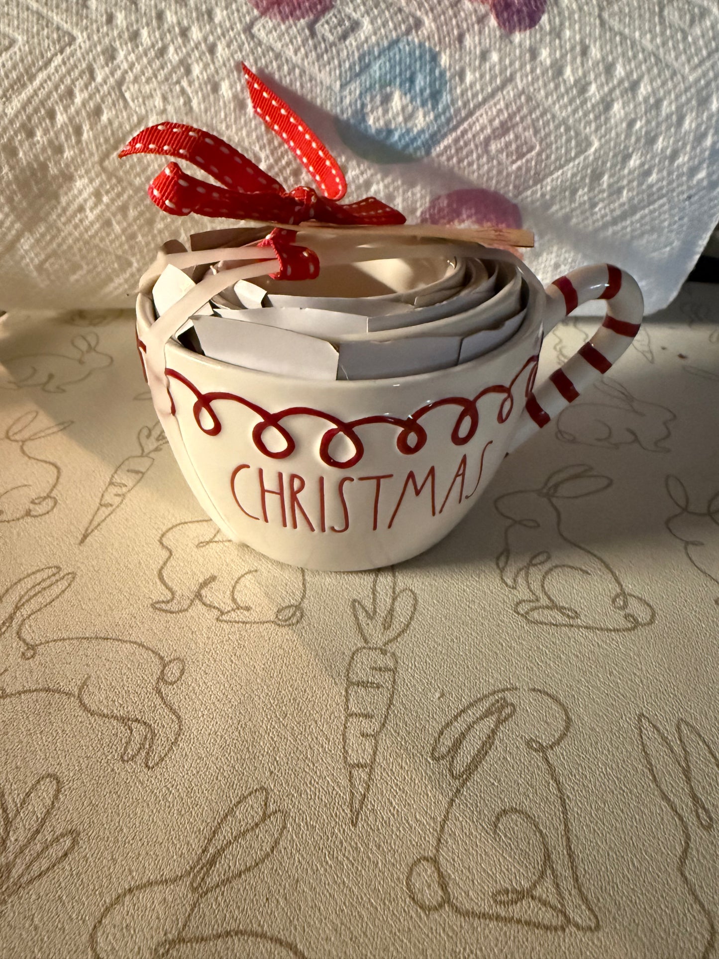 Rae Dunn Christmas Candy Cane Measuring Cups