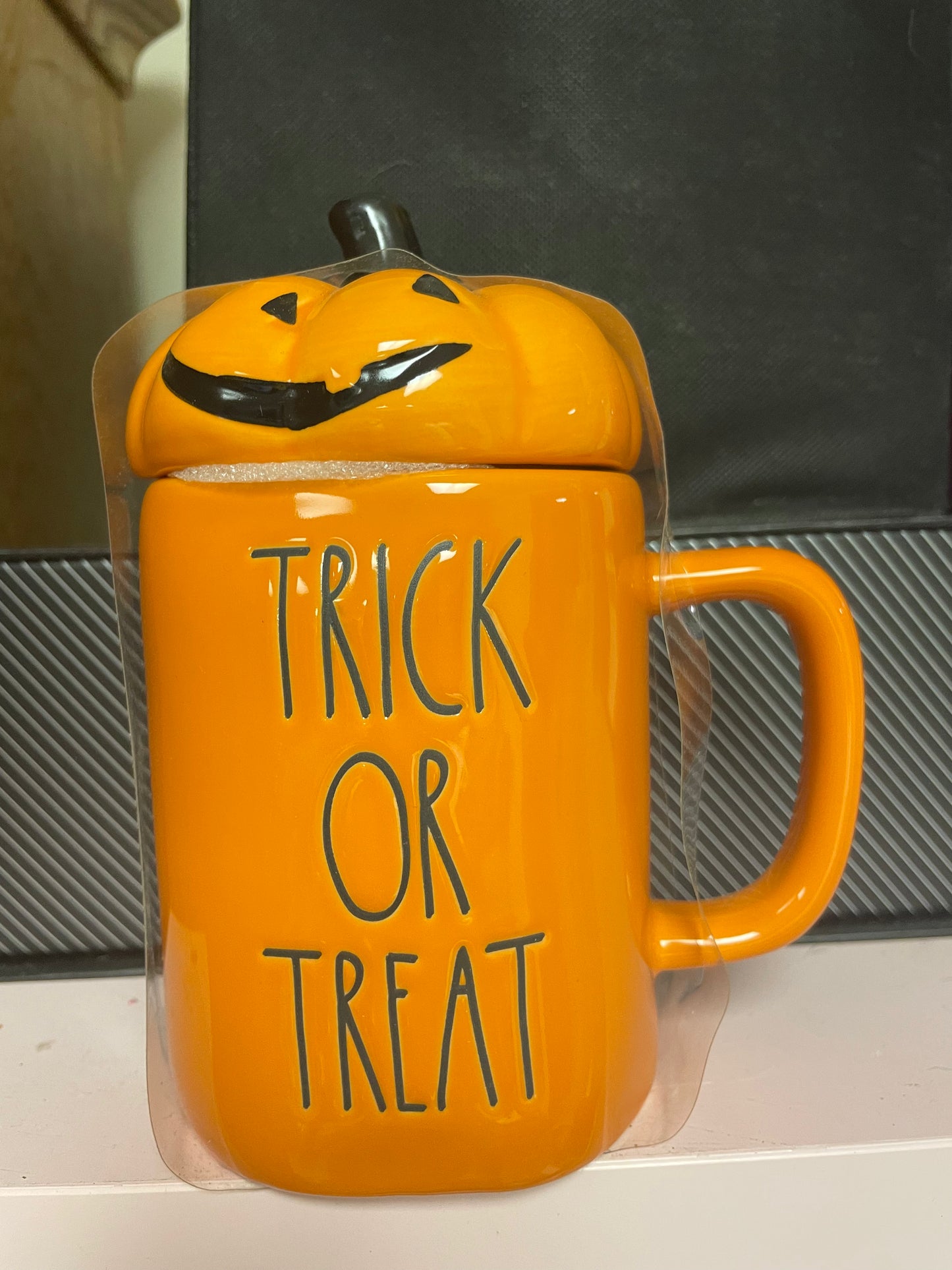 Rae Dunn Trick Or Treat Topper Mug