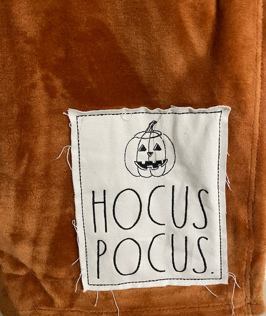 Rae Dunn orange Hocus Pocus Throw