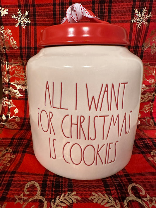 Rae Dunn All I Want For Christmas Is Cookies Canister