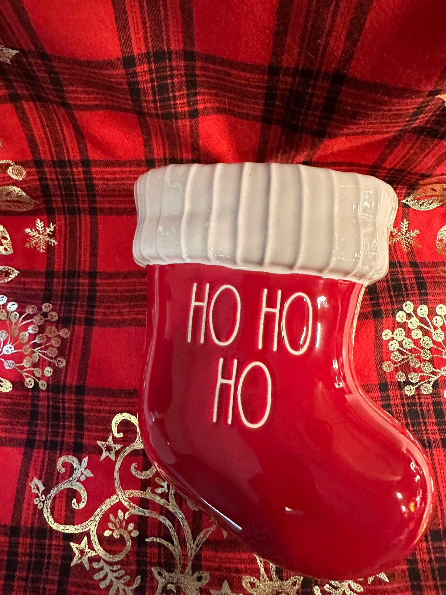 Rae Dunn Christmas Stocking Ho Ho Ho