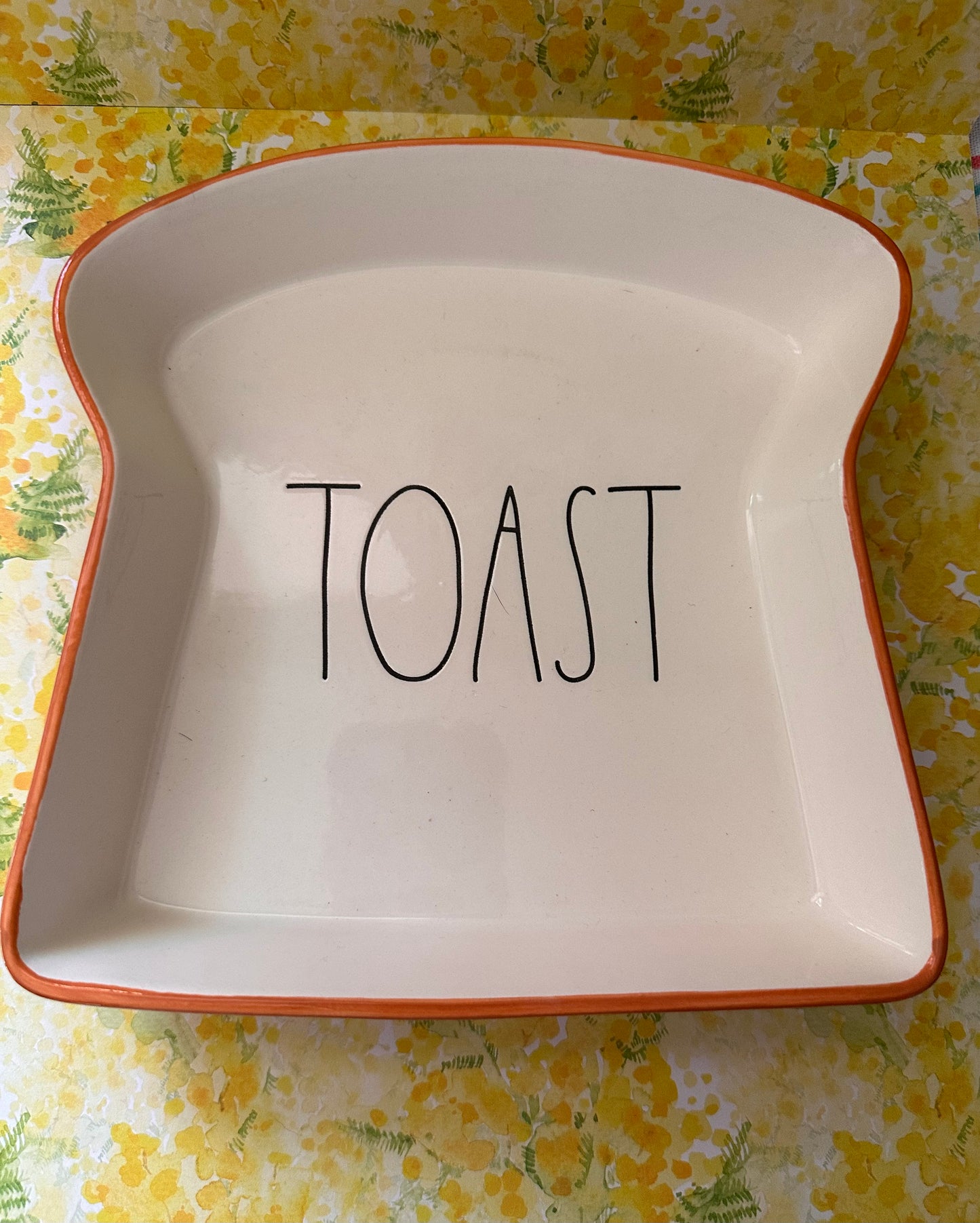 Rae Dunn Toast Plate Large