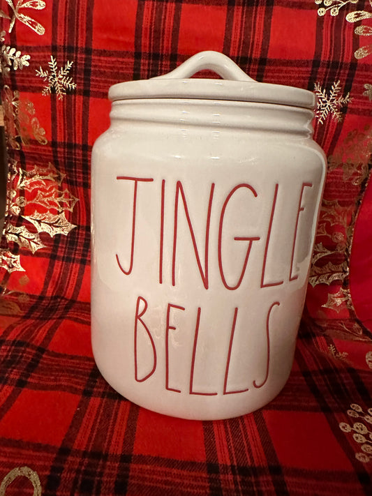 Rae Dunn Jingle Bells Canister