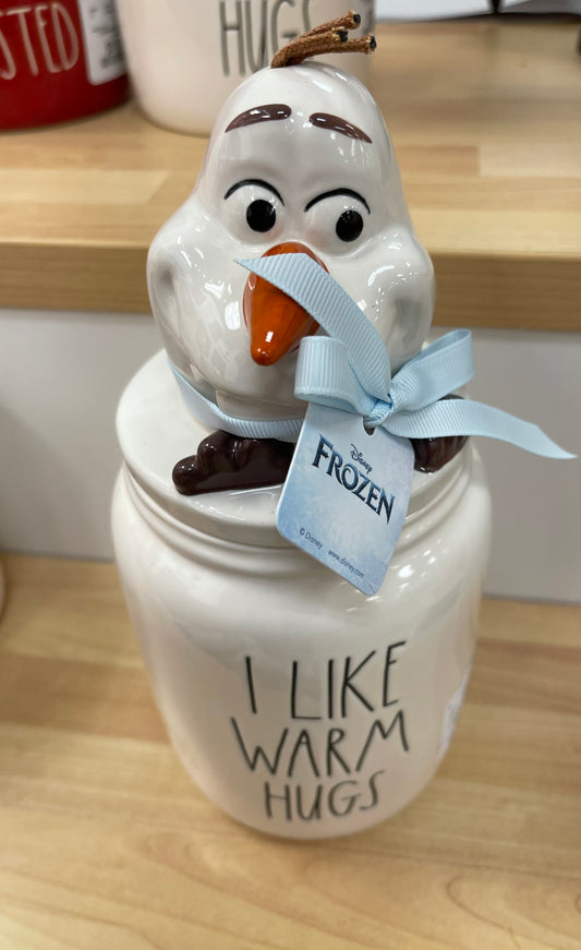 Rae Dunn Frozen Olaf Worth Melting For Cani White with Olaf Top