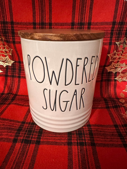 Rae Dunn Powdered Sugar Canister