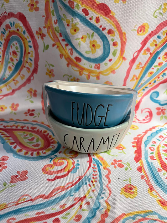 Rae Dunn Fudge and Caramel Bowls