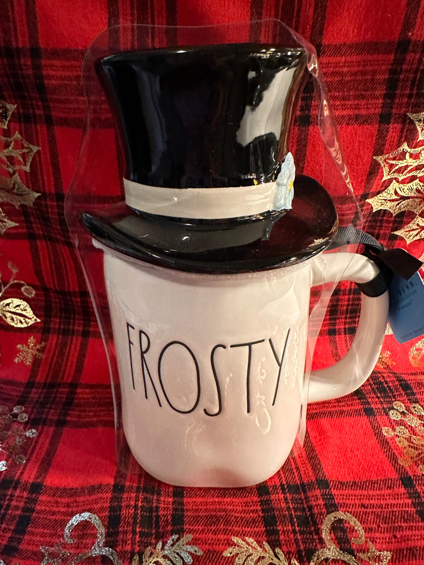 Rae Dunn Frosty The Snowman Frosty Topper Mug 