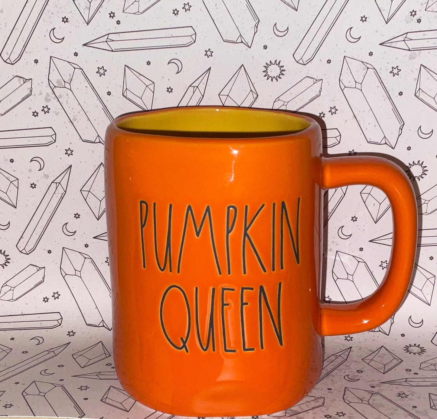 Rae Dunn Pumpkin Queen Orange with Light Orange Inside