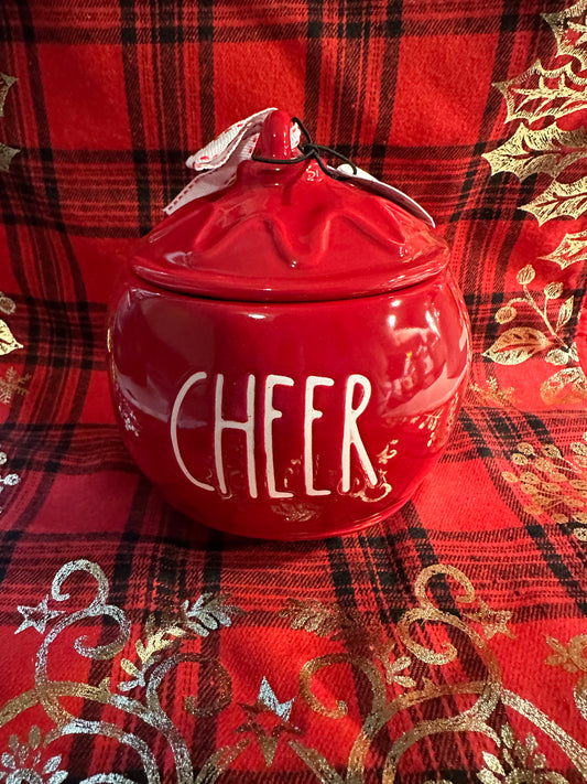 Rae Dunn Cheer Ornament Jar