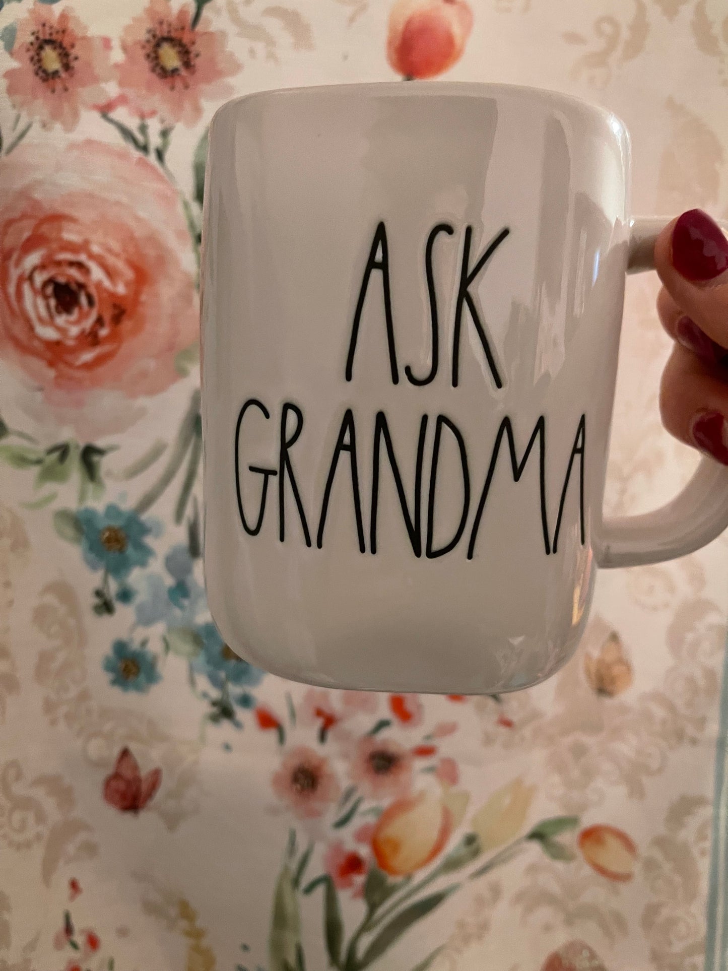 Rae Dunn Ask Grandma Mug