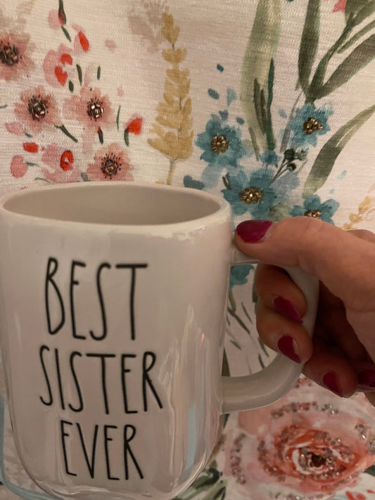 Rae Dunn Best Sister Ever Mug 