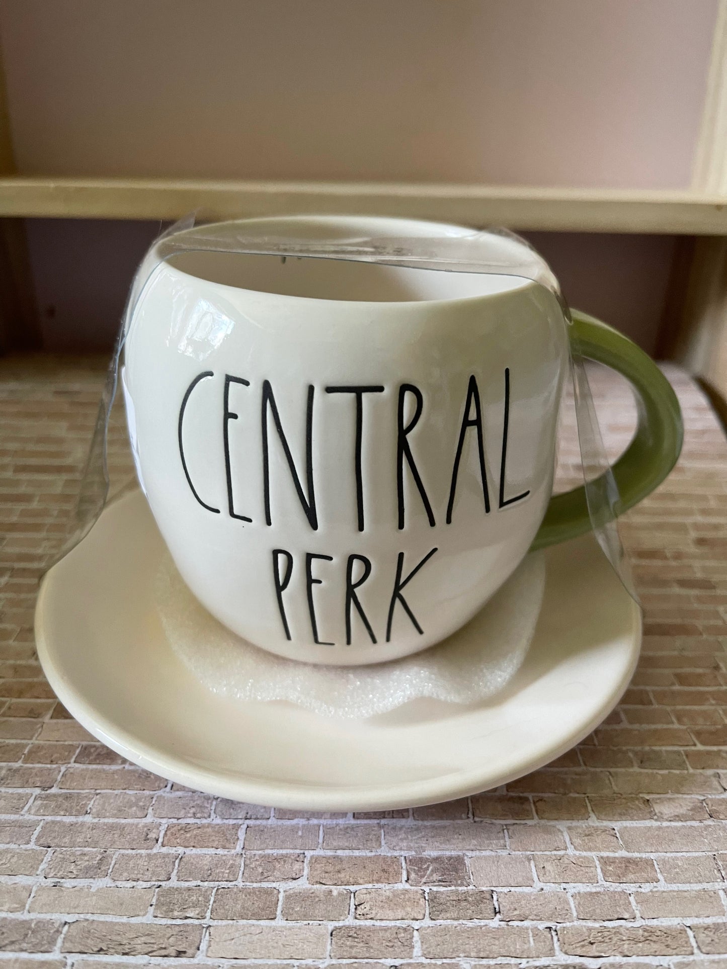 Rae Dunn Friends Central Perk Tea Cup with Central Perk Image on Back