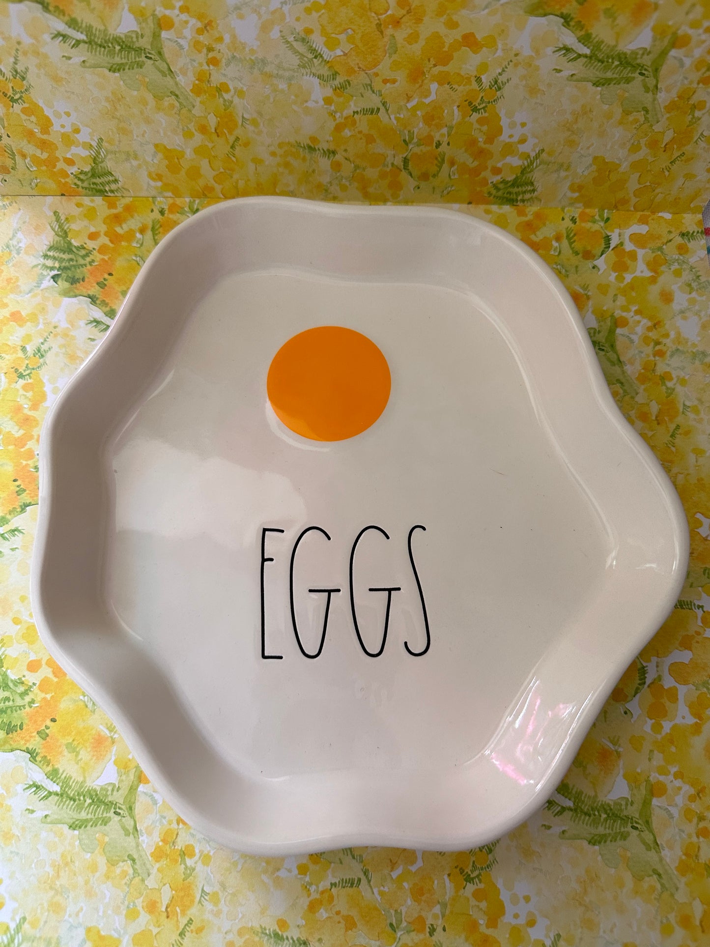 Rae Dunn Egg Plate Large