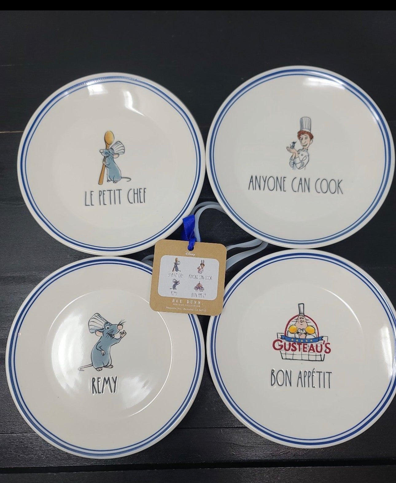 Rae Dunn Ratatouille La Petit Remy Plates