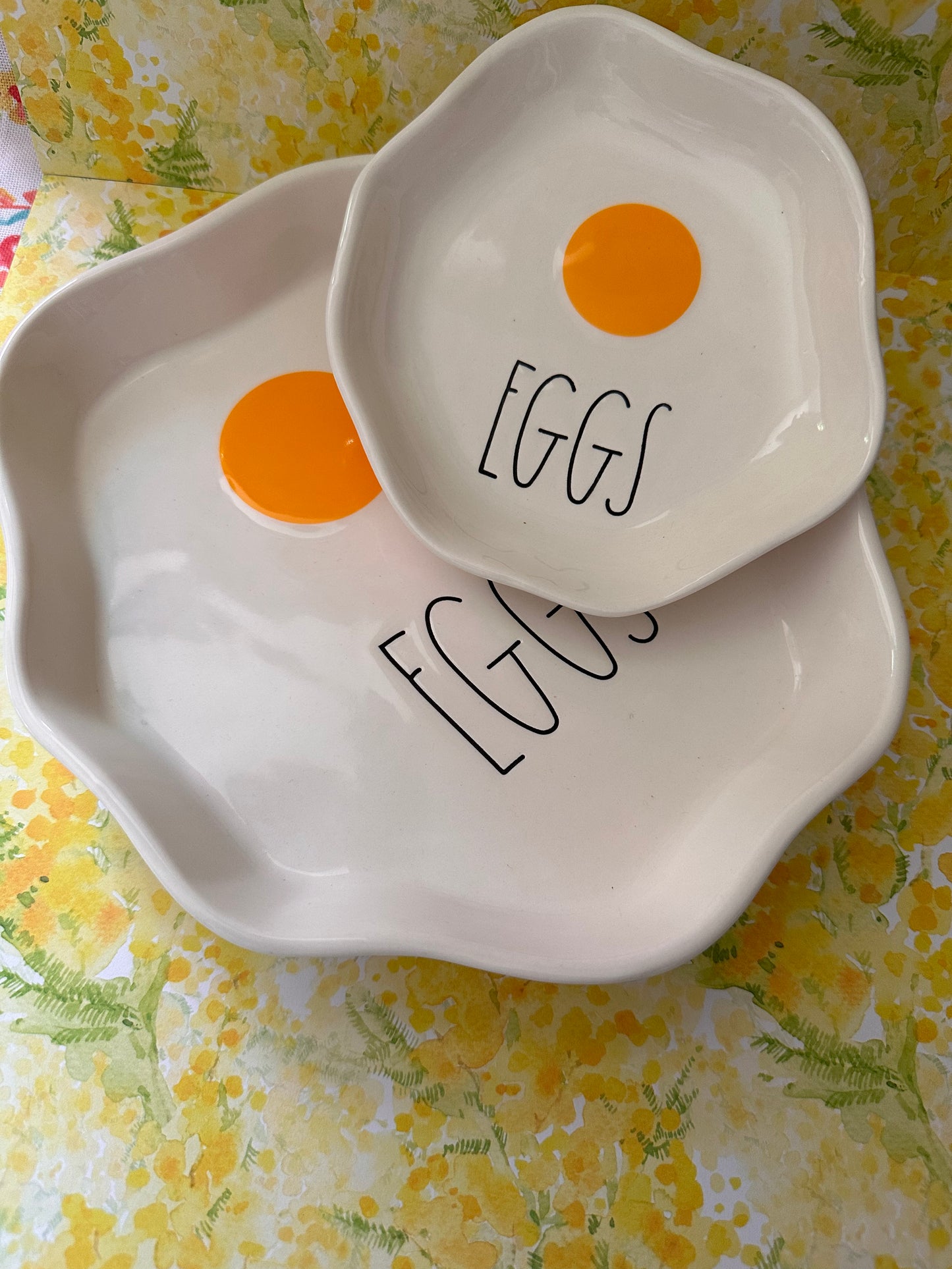 Rae Dunn Egg Plate Large