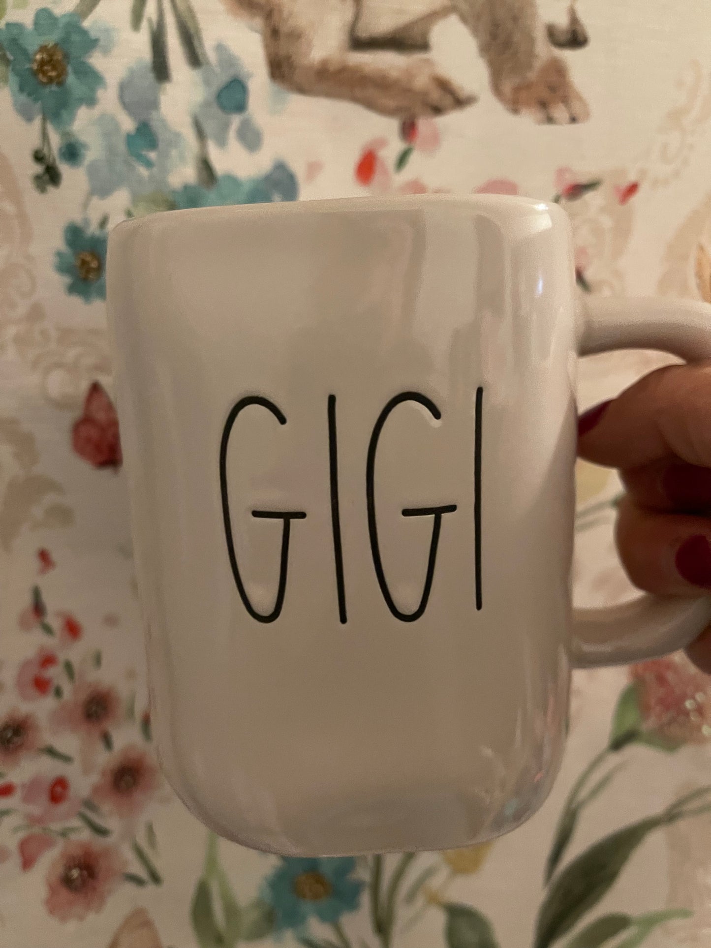 Rae Dunn White GIGI Mug