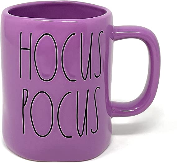 Rae Dunn Hocus Pocus Purple Mug with Black Lettering