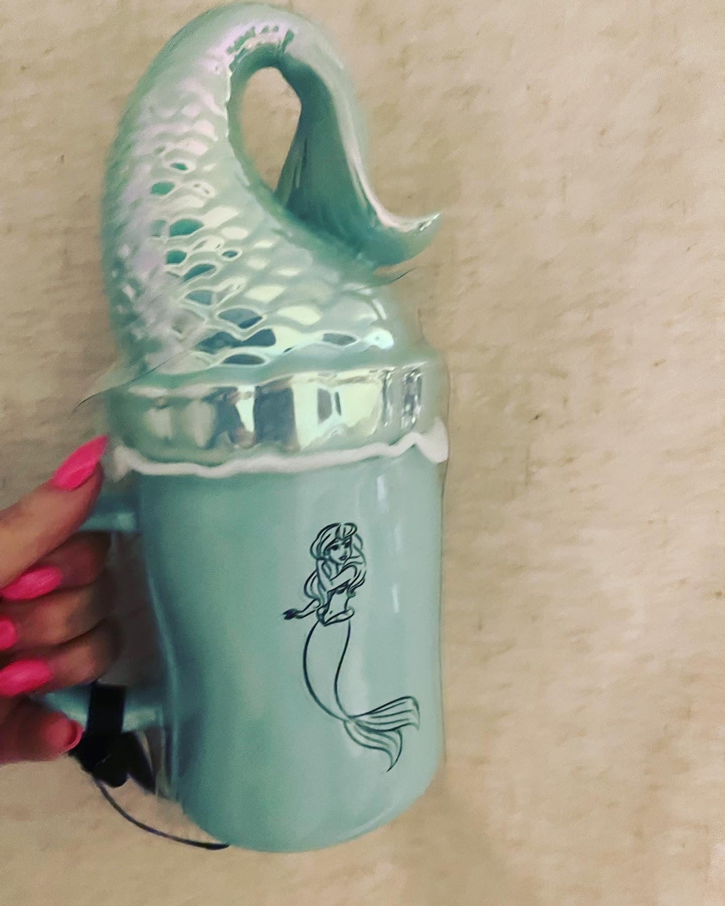 Rae Dunn LITTLE MERMAID Mug with Topper