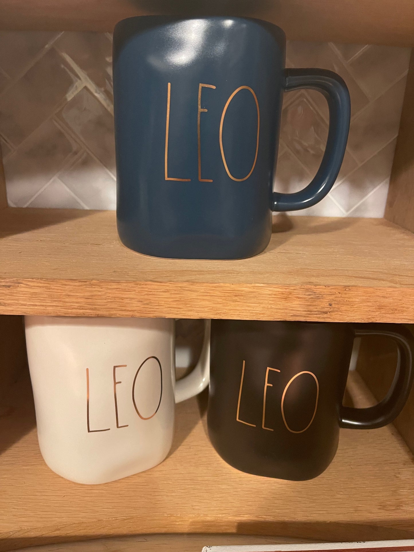 Rae Dunn Leo Astrologcal Zodiac Sun Sign Mugs