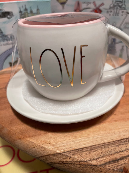 Love cup with saucer