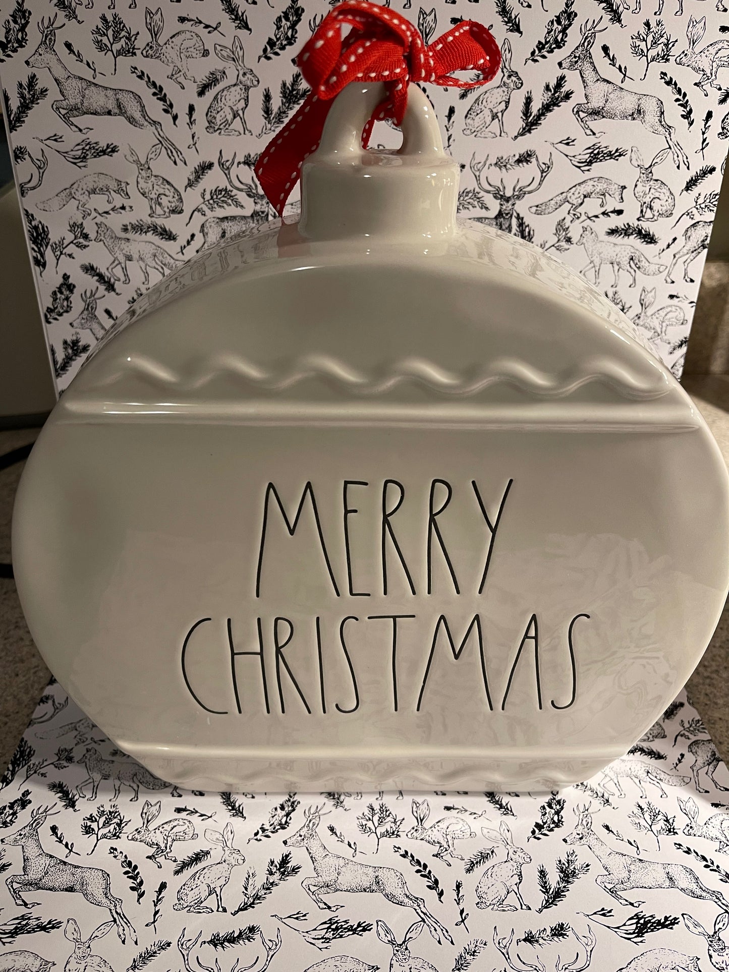 Rae Dunn Merry Christmas Ornament