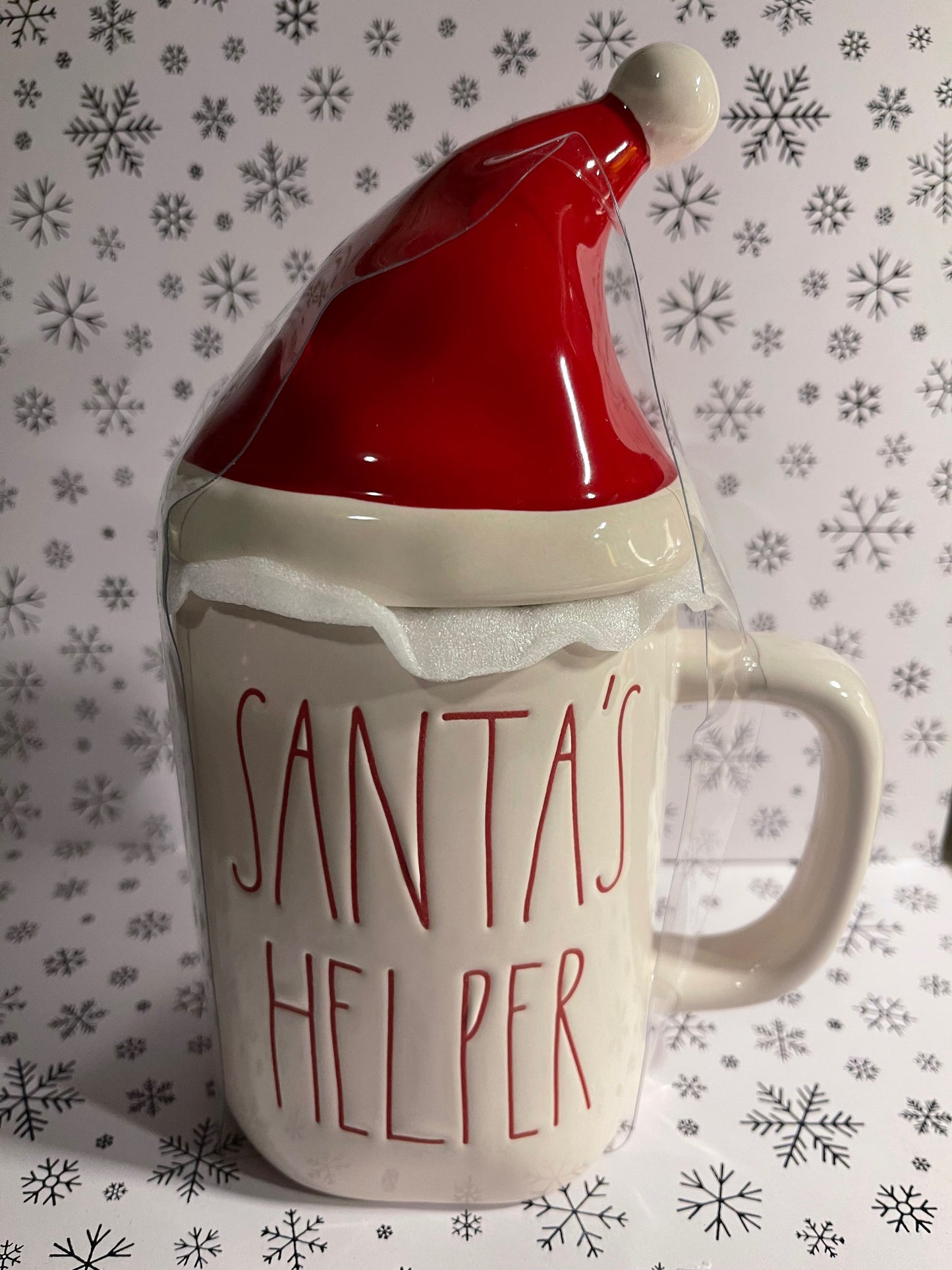 Rae Dunn Santa's Helper Topper Cup