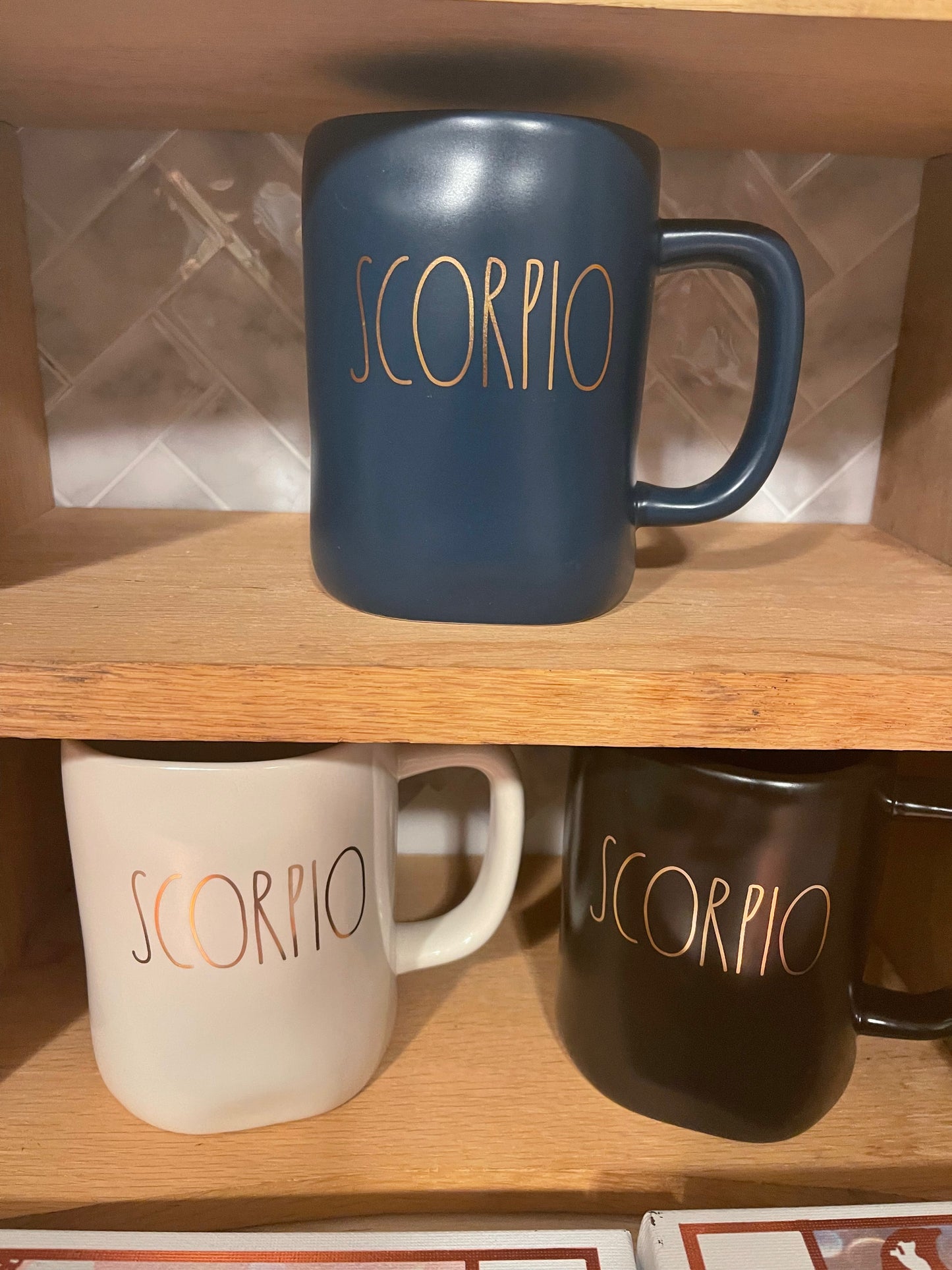 Rae Dunn Scorpio Astrologcal Zodiac Sun Sign Mugs