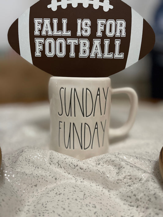 Rae Dunn Sunday Funday Black and White Mug